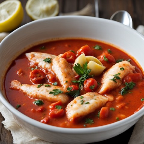 Moqueca tomato fish stew