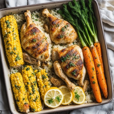 Lemon herb grilled chicken